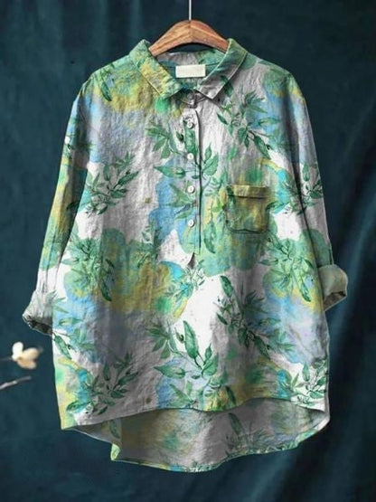 Gwladys – Élégante blouse fluide à motif floral