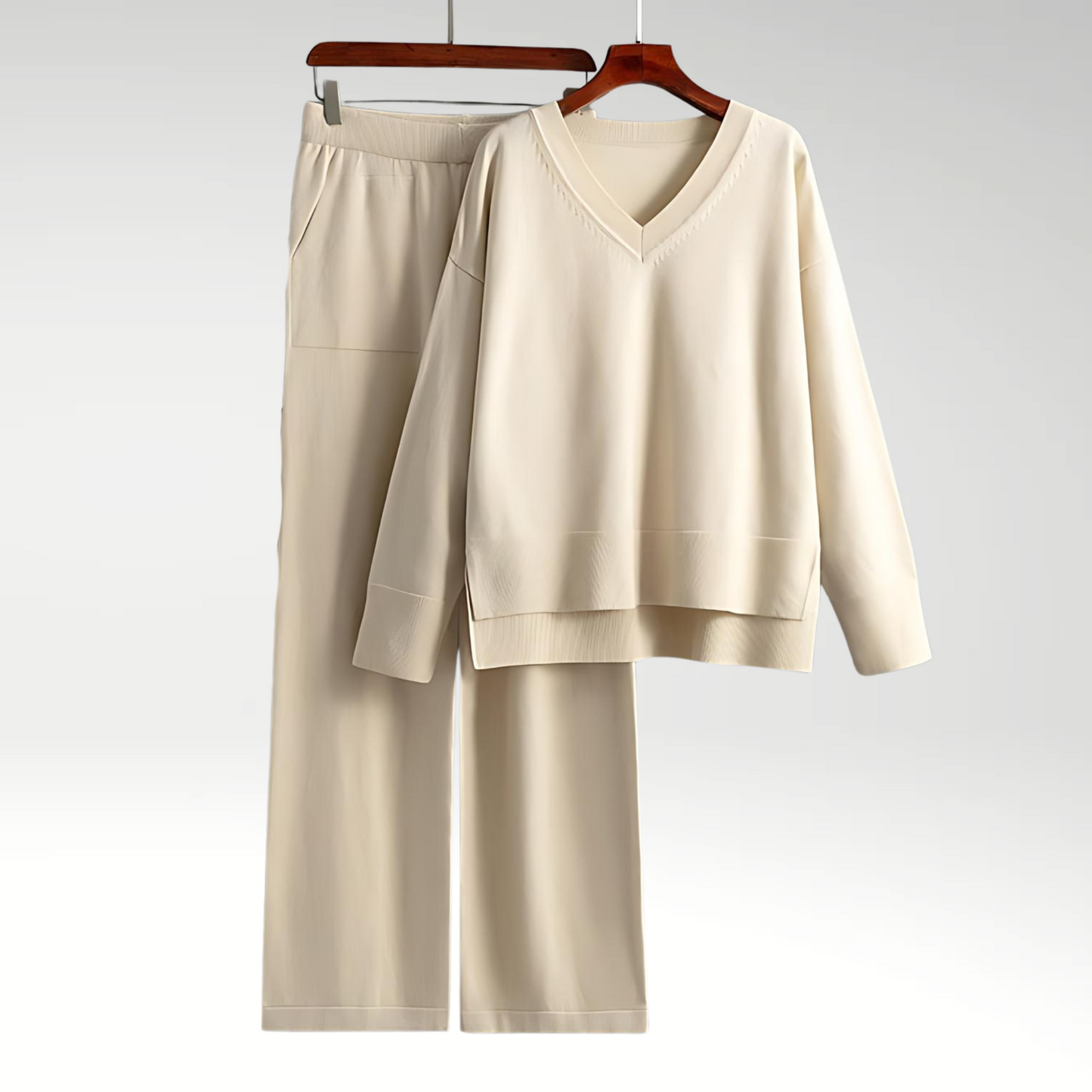 Vitoria™ | Ensemble Luxe à Deux Pièces avec Col en V