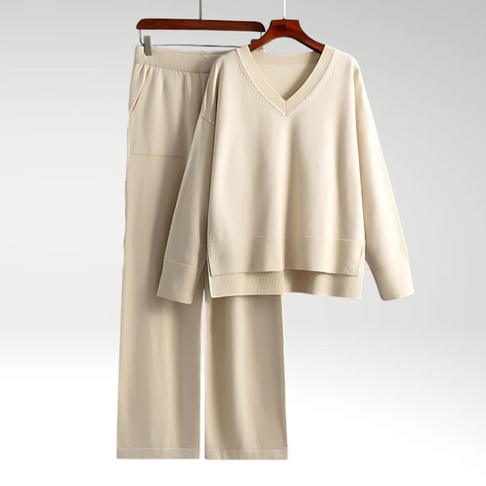 Vitoria™ | Ensemble Luxe à Deux Pièces avec Col en V