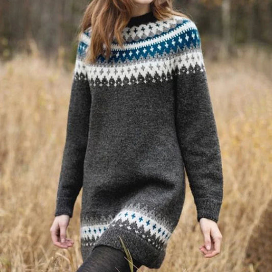 Mirea - Pull en laine haut de gamme au style élégant