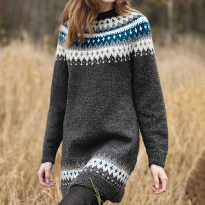 Mirea - Pull en laine haut de gamme au style élégant
