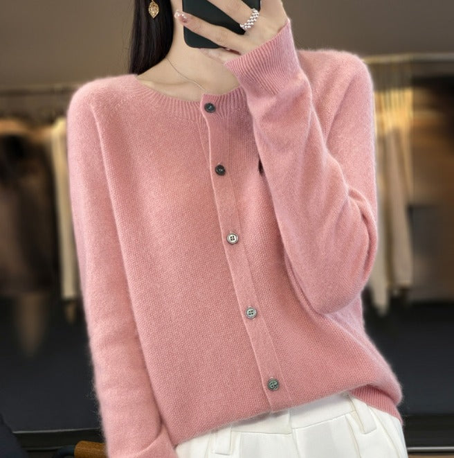 Sofia - Cardigan en laine artisanal et chaleureux