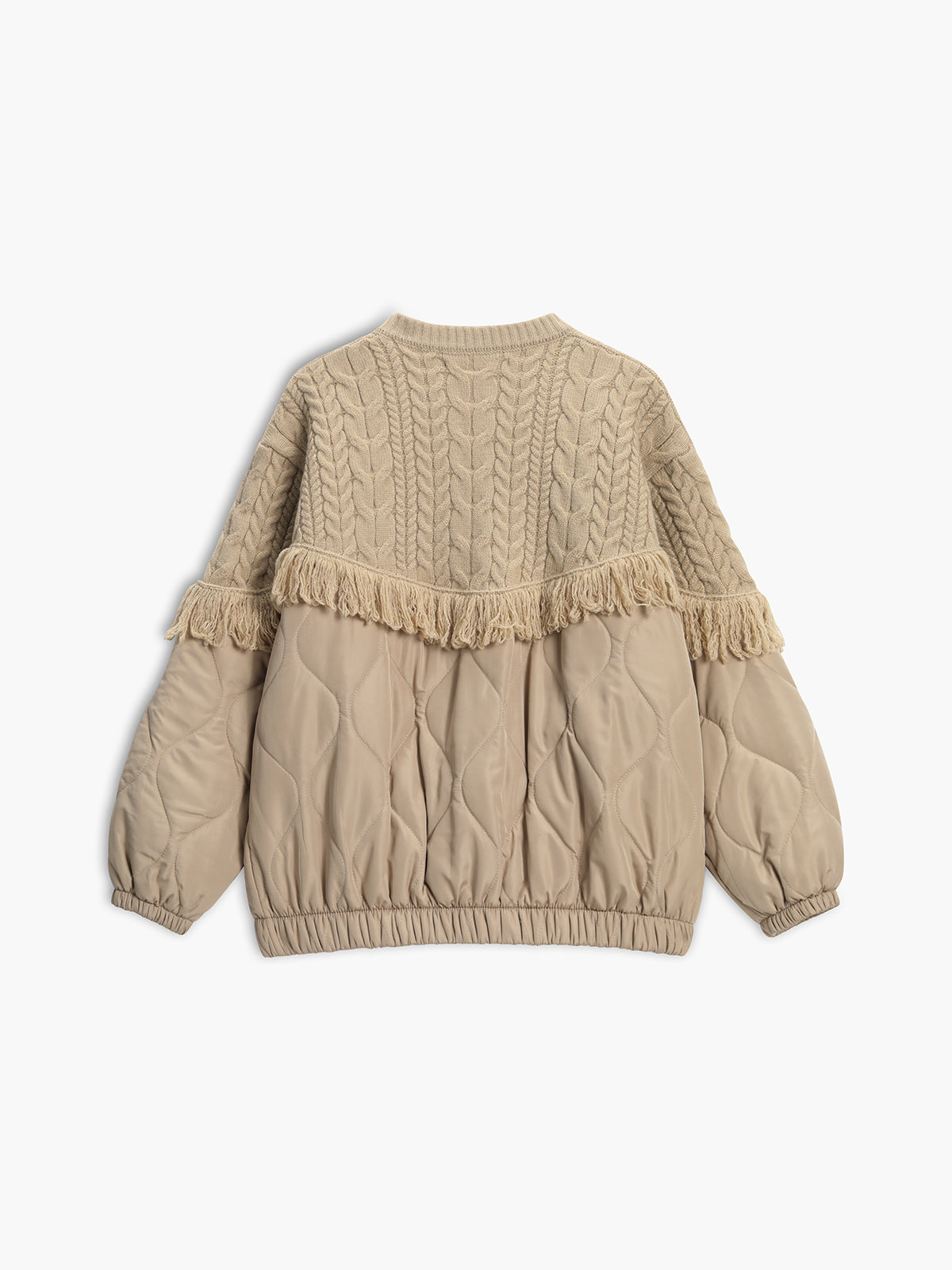 Vitoria™ | Veste en tricot matelassé à motif patchwork