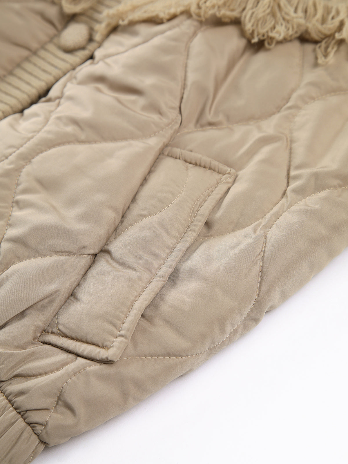 Vitoria™ | Veste en tricot matelassé à motif patchwork