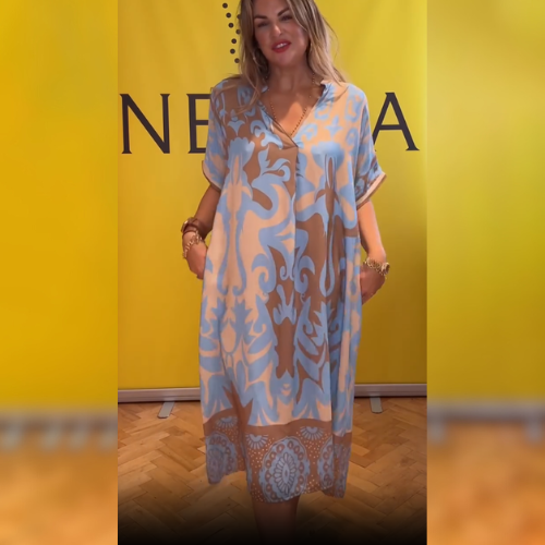 Bérénice - Élégante Robe Florale au Style Intemporel