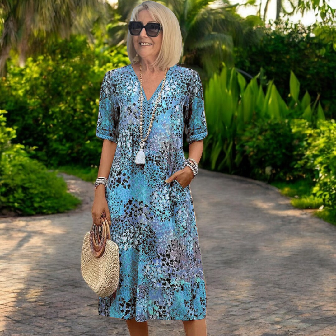 Jacinthe – Élégante Robe Printanière Rayonnante