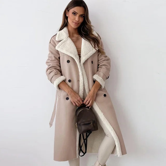 Viviane - Élégant Manteau Long à la Mode