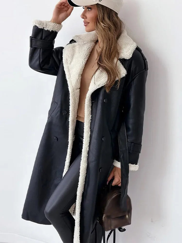 Viviane - Élégant Manteau Long à la Mode