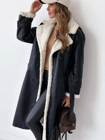 Viviane - Élégant Manteau Long à la Mode