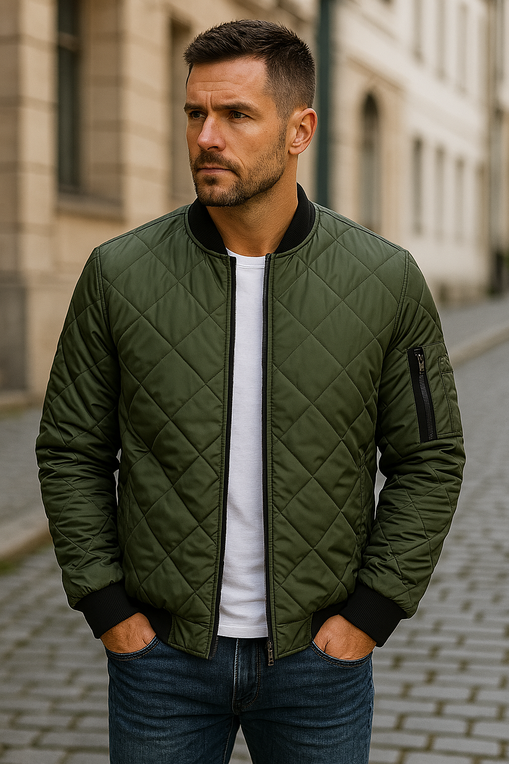 vitoria™ - Veste en coton à motifs en losanges