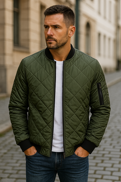 vitoria™ - Veste en coton à motifs en losanges