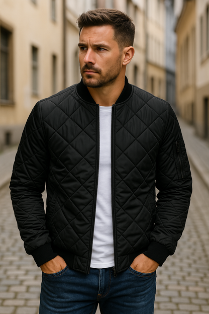 vitoria™ - Veste en coton à motifs en losanges