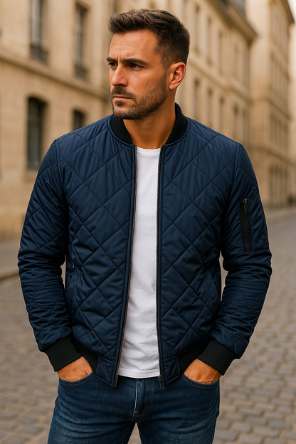 vitoria™ - Veste en coton à motifs en losanges