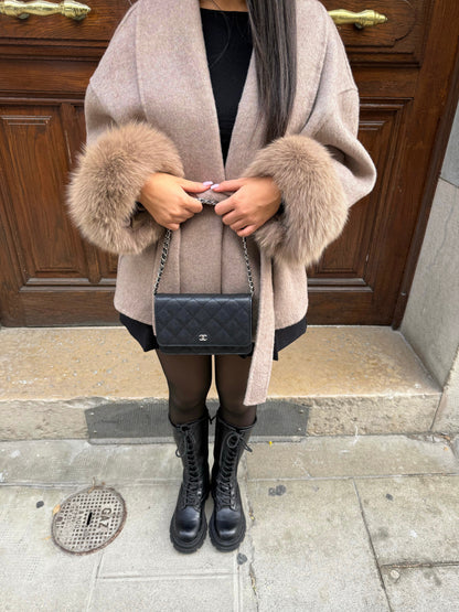 Valeria - Élégant manteau en fausse fourrure