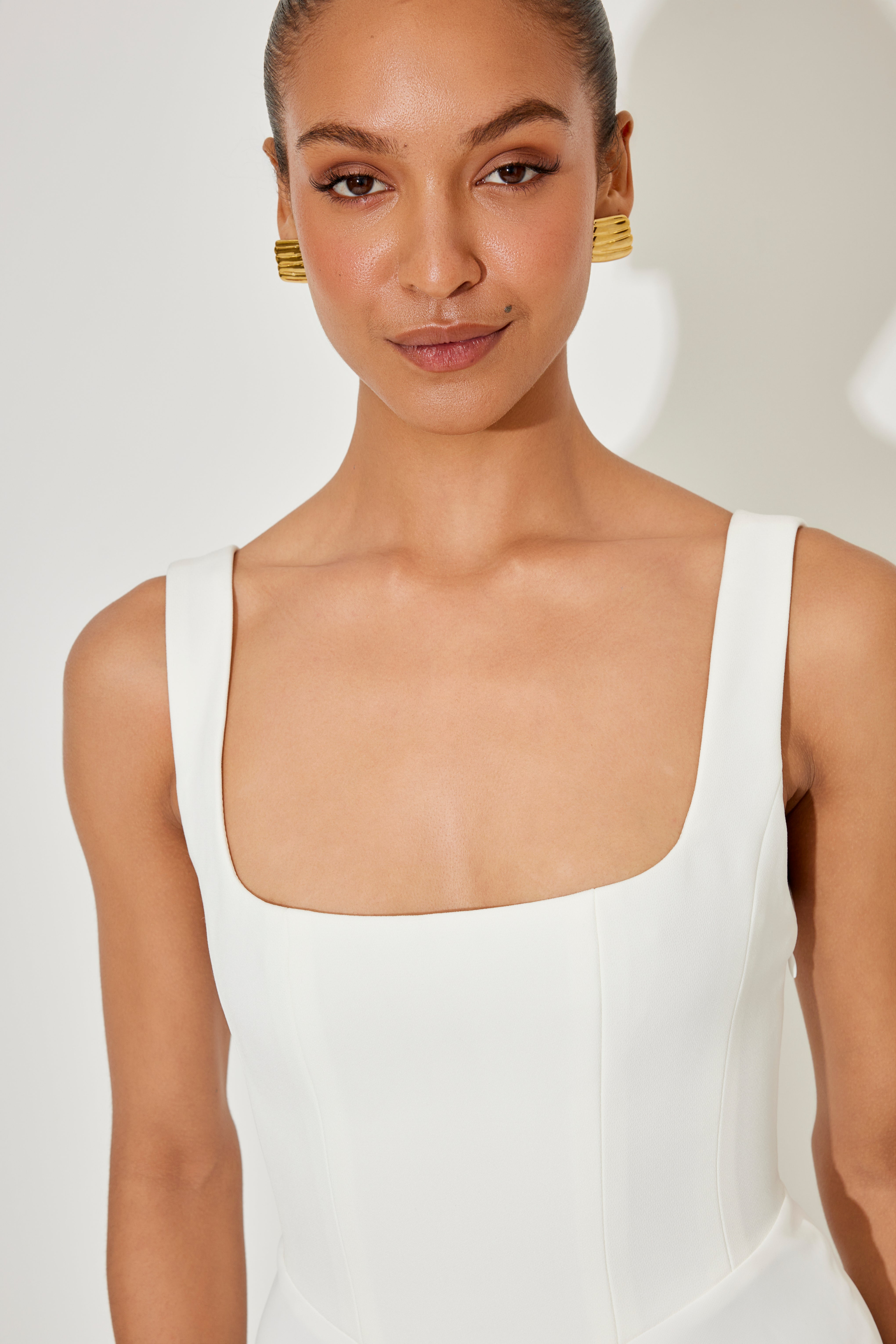 Amélie – Élégante robe midi fluide
