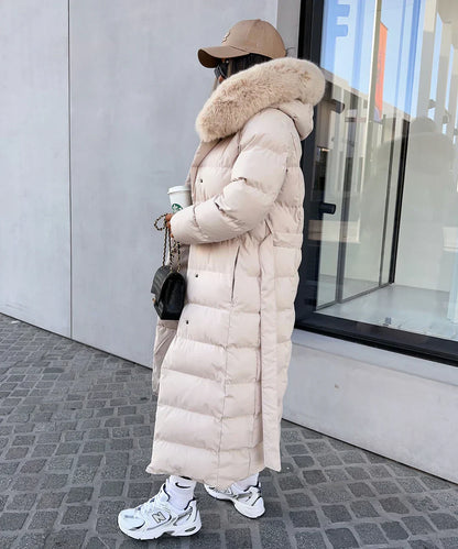 Gwendoline - Veste d'hiver en duvet synthétique avec col en fausse fourrure