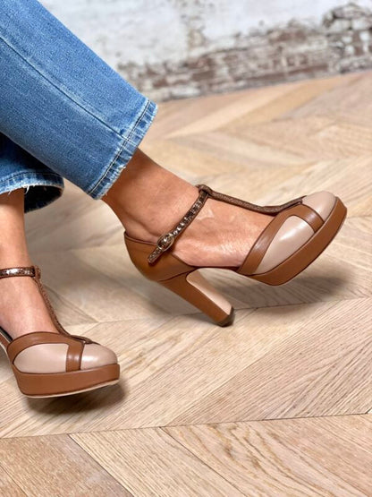 Évarine – Sandales à talons élégants et confortables avec bride T