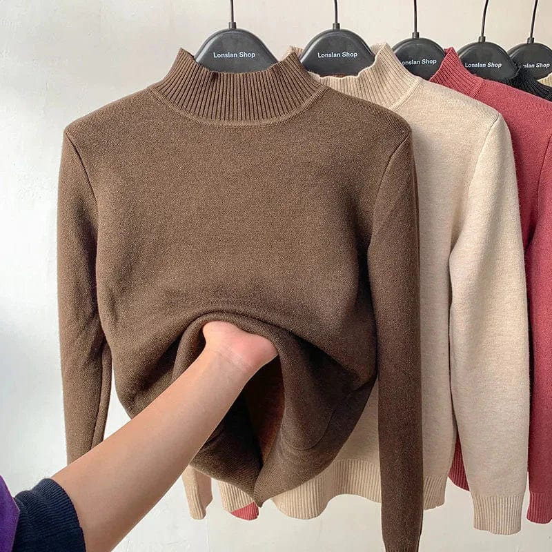 Dominique – Élégant et Chaud Pull en Polaire