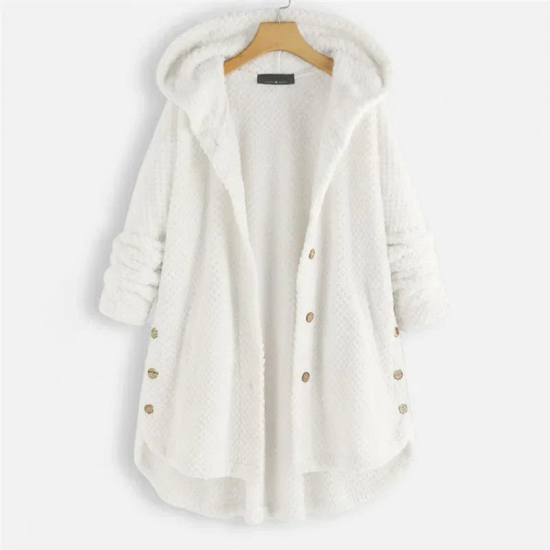 Théodora - Manteau en velours côtelé avec capuche