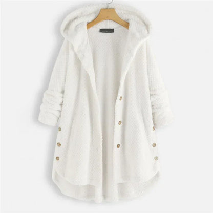 Théodora - Manteau en velours côtelé avec capuche