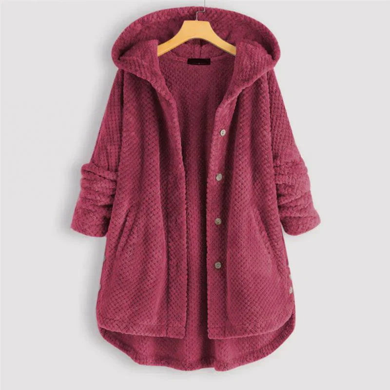 Théodora - Manteau en velours côtelé avec capuche