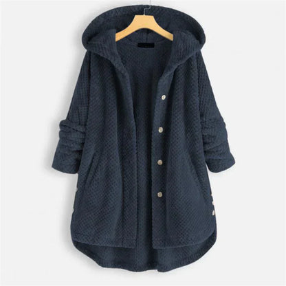 Théodora - Manteau en velours côtelé avec capuche
