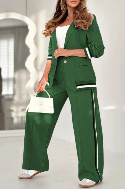 Maloé – Blazer et Pantalon Large Coordonné