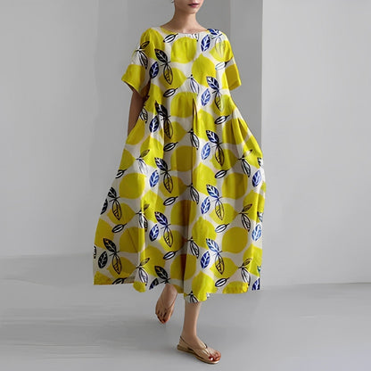 Mahault – Robe fluide bohème à motifs floraux