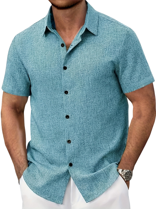 Vitoria™ | Chemise légère à manches courtes en lin mélangé