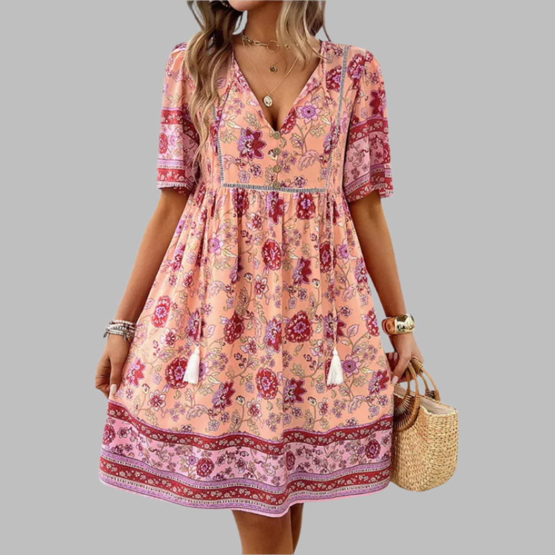 Lauraline - Élégante robe polyvalente et confortable