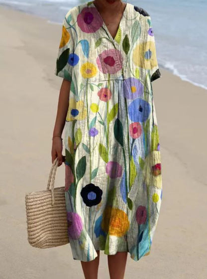 Graciela - Colorful Floral Robe
