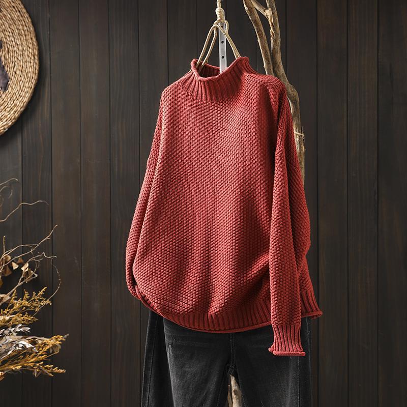 Anita - Pull en maille waffle chic et confortable