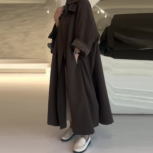 Calista - Élégant Manteau Long Oversize
