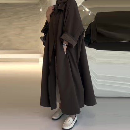 Calista - Élégant Manteau Long Oversize