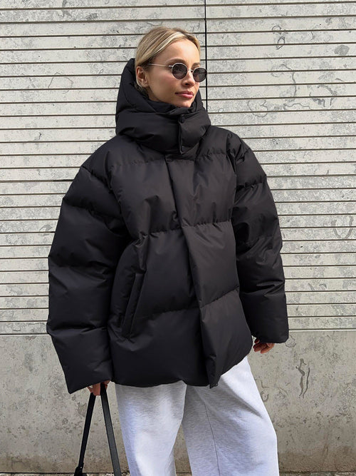 Isaure - Doudoune d'hiver contemporaine avec col douillet