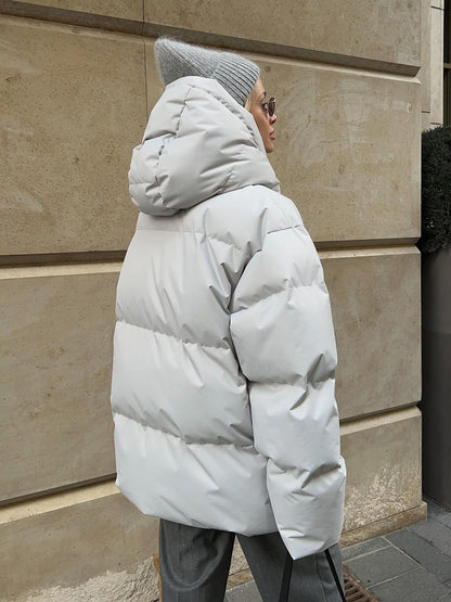 Isaure - Doudoune d'hiver contemporaine avec col douillet
