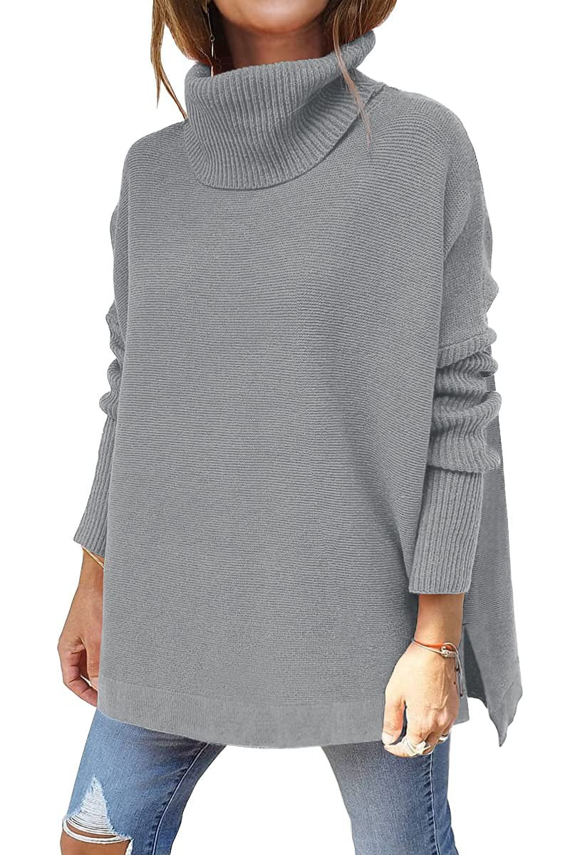 Isaline – Pull Oversize Douillet à Col Roulé