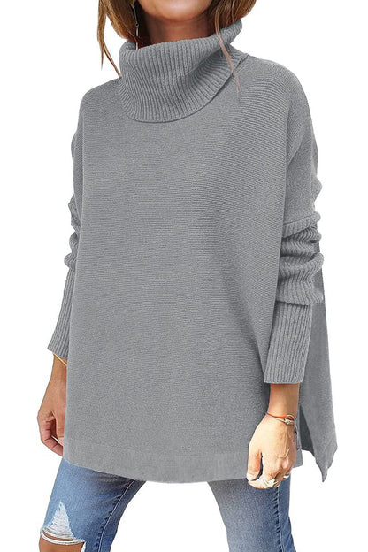 Isaline – Pull Oversize Douillet à Col Roulé