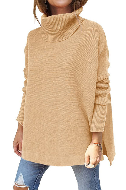 Isaline – Pull Oversize Douillet à Col Roulé