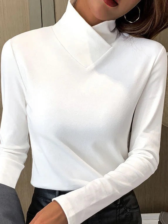 Blanche - Pull Col Roulé Chic et Confortable