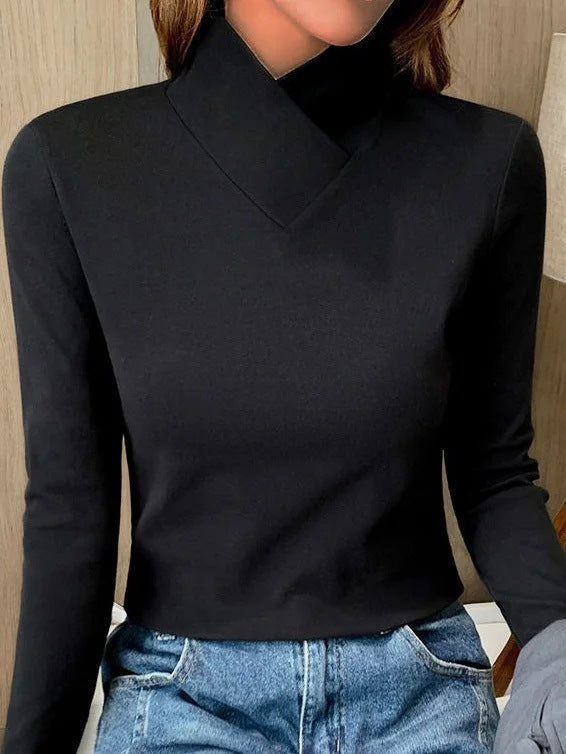 Blanche - Pull Col Roulé Chic et Confortable