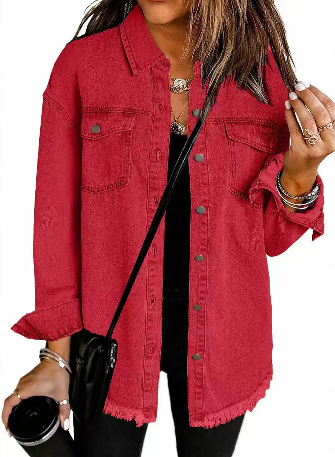 Brune – Veste en denim au design classique