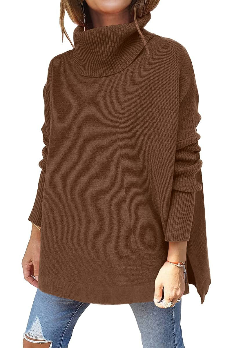 Isaline – Pull Oversize Douillet à Col Roulé
