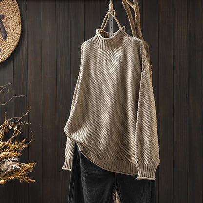 Anita - Pull en maille waffle chic et confortable
