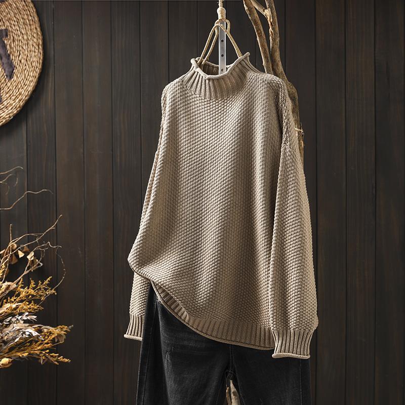 Anita - Pull en maille waffle chic et confortable