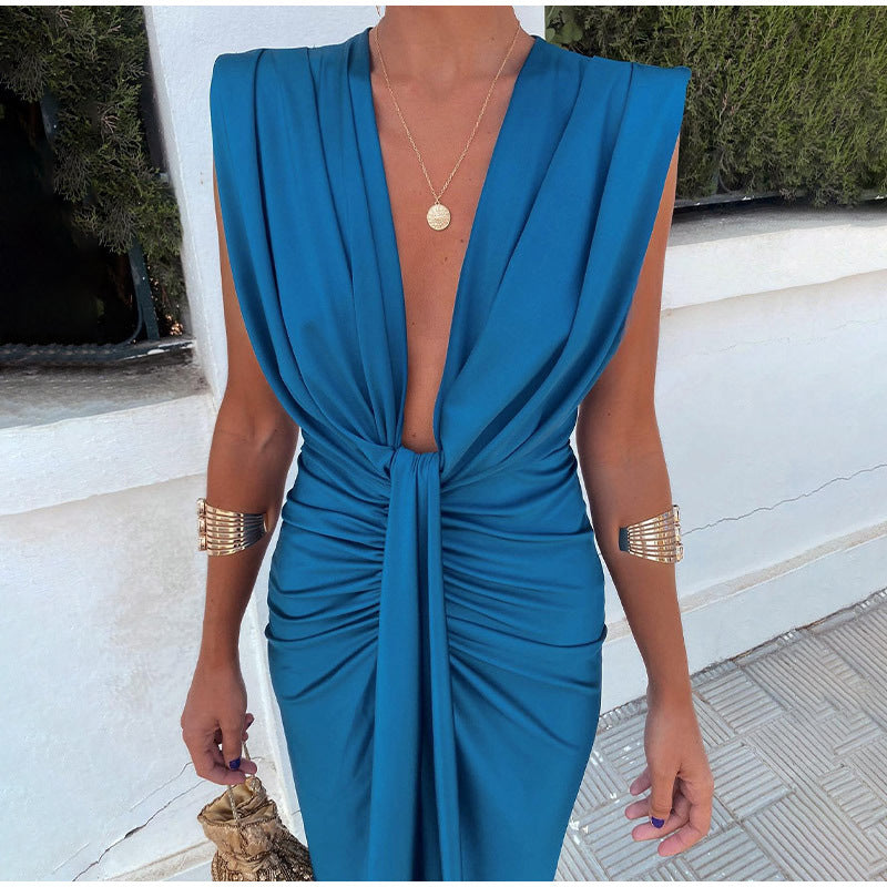 Mahaut – Élégante robe de soirée avec décolleté