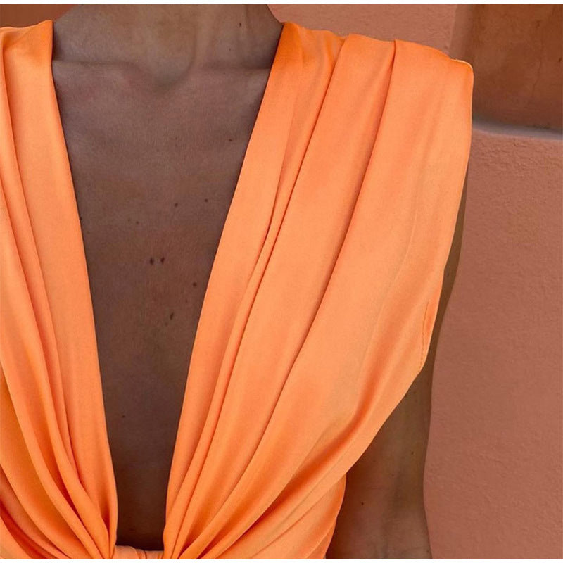 Mahaut – Élégante robe de soirée avec décolleté