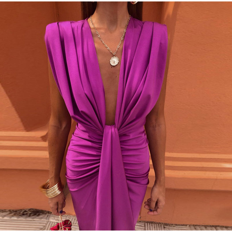 Mahaut – Élégante robe de soirée avec décolleté