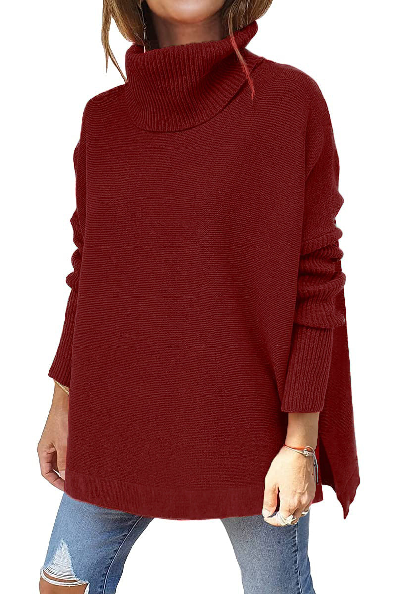 Isaline – Pull Oversize Douillet à Col Roulé