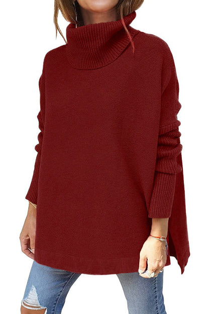 Isaline – Pull Oversize Douillet à Col Roulé